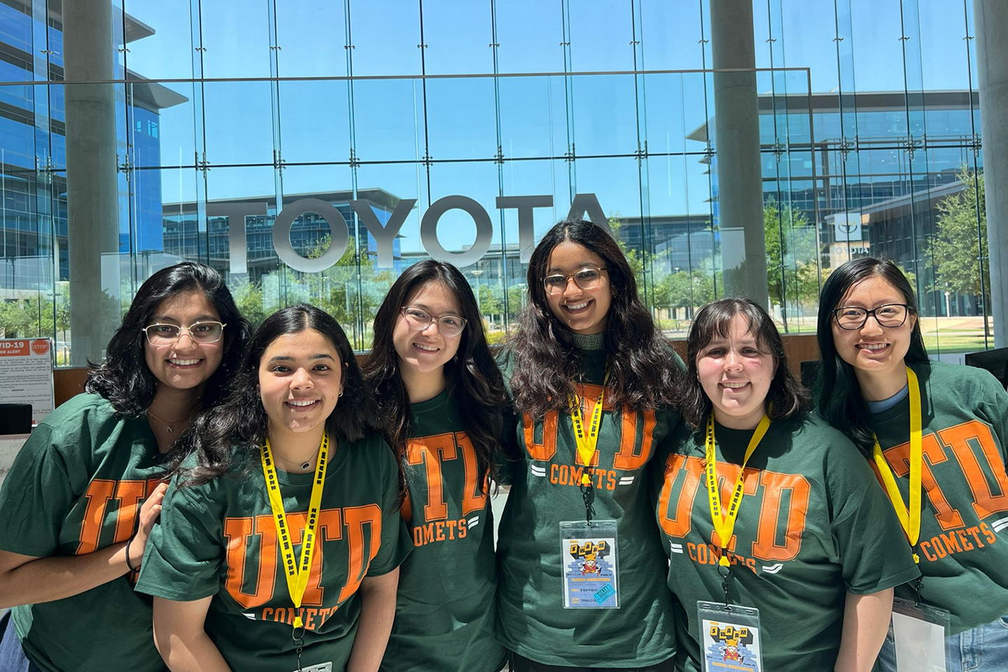 Hackathon participants together at Toyota's North American headquarters